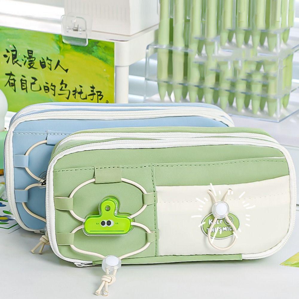 Multifunctional Cartoon Pencil Case Large Capacity Stationery Storage Bag  Office Supplies