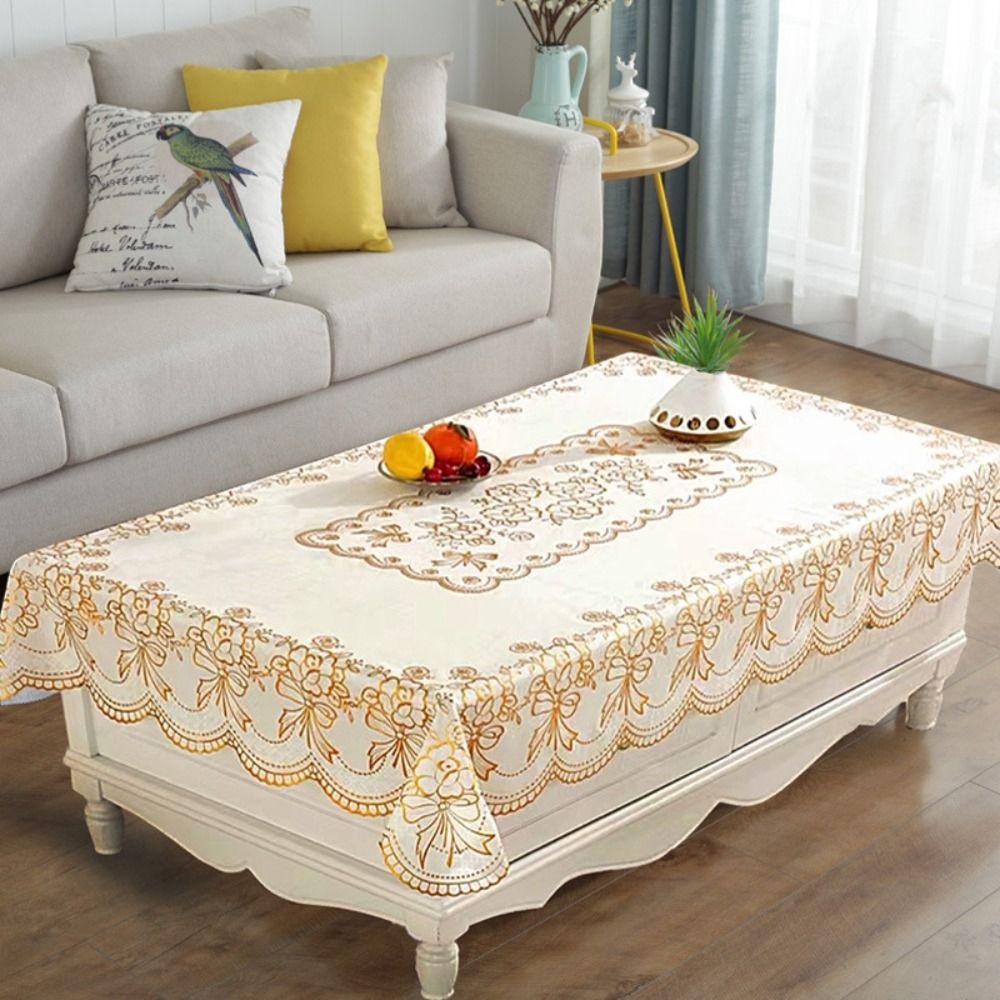 Oil-proof Table Cover PVC Table Pad Party Supplies European Style Tablecloth Dining Table