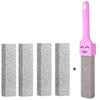Pumice Stone Cleaning Stick Set - Stain & Rust Remover for Toilet, Kitchen, Bathroom Tiles, and Sinks - Includes Handle Brush
