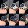 Ретро матовый кожаный ремешок для часов Casio G-Shock GST-210 GST-W300 GST-400G GST-B100 S100D/S110D/W110 Мужской кожаный ремешок Браслет