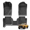 Для Ford Ranger 2023 2024 TPE 3D Автомобильные коврики для пола Комплект подножек Накладки 3 шт./компл. Всепогодные Водонепроницаемые Автоаксессуары Черный