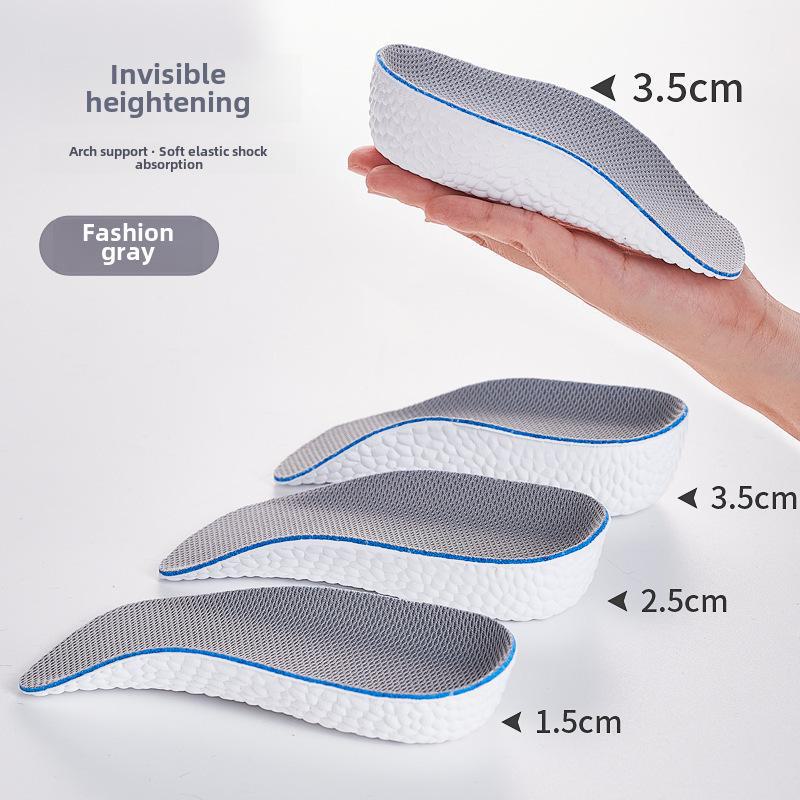 Стельки Boost Invisible для увеличения роста для мужчин и женщин — поддержка свода стопы, комфорт, эластичная конструкция
