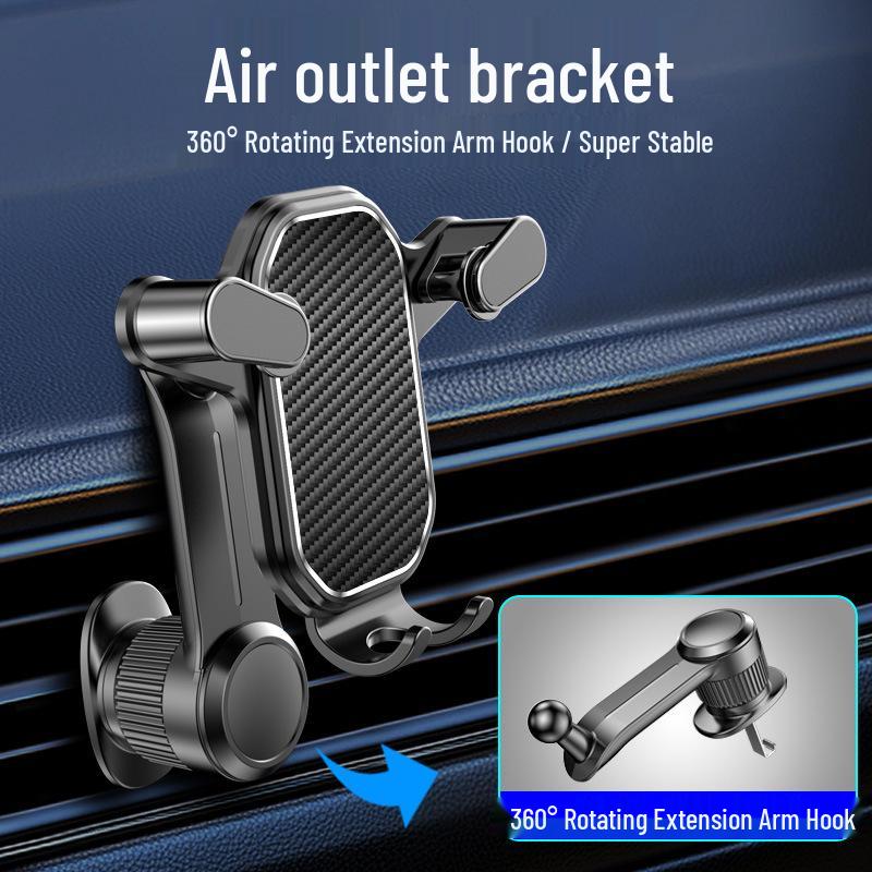 Shun Wang Car Air Vent Phone Holder with Extended Hook for Universal Navigation Support