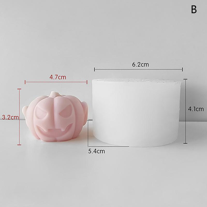 Череп, голова тыквы, силиконовая форма для свечи, сделай сам, Хэллоуин, ужас, скульптура, эпоксидная штукатурка, инструмент для мыла, подарок для дома