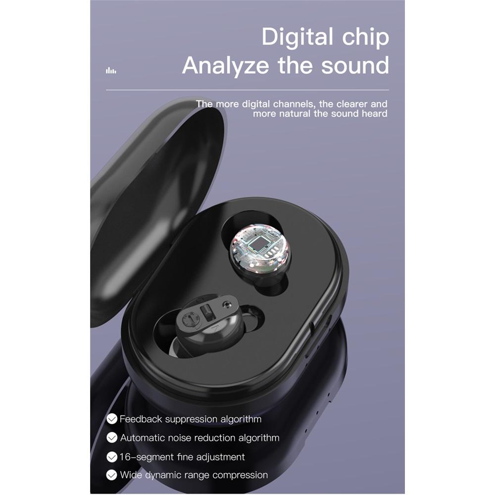 Пожилой слуховой аппарат Bluetooth внешний вид усилитель звука магнитная зарядная камера звуковой коллектор