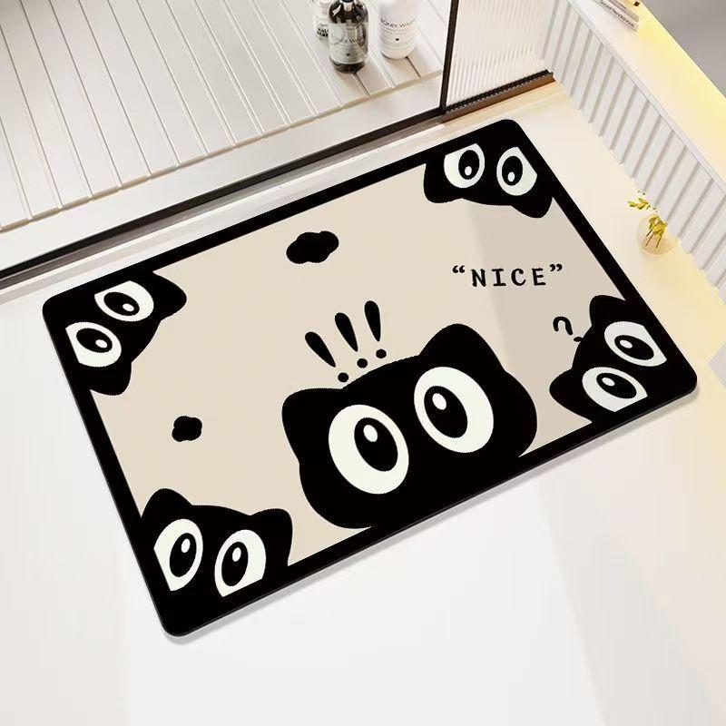 Bathroom absorbent diatom mud toilet  doormat toilet toilet floor mat toilet carpet