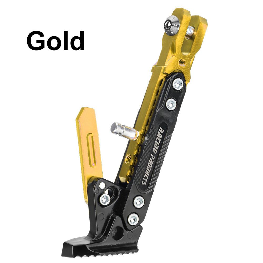 Universal Motorcycle CNC Kick Stand Parking Bracket Motorcycle Accessories Adjustable Kickstand Foot Side Stand for Electric Motorbike