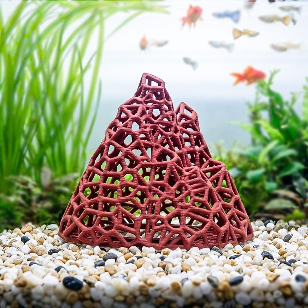 3D Printed Fish Shrimp Hideout Shelter Hollow Out Fish Hidden House Aquatic Pets