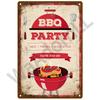 BBQ Zone Metal Sign Vintage Tin Sign Dad`s BBQ Yard Outdoor Party Decoration Plate Retro Barbecue Rules Slogan Decor Accessories