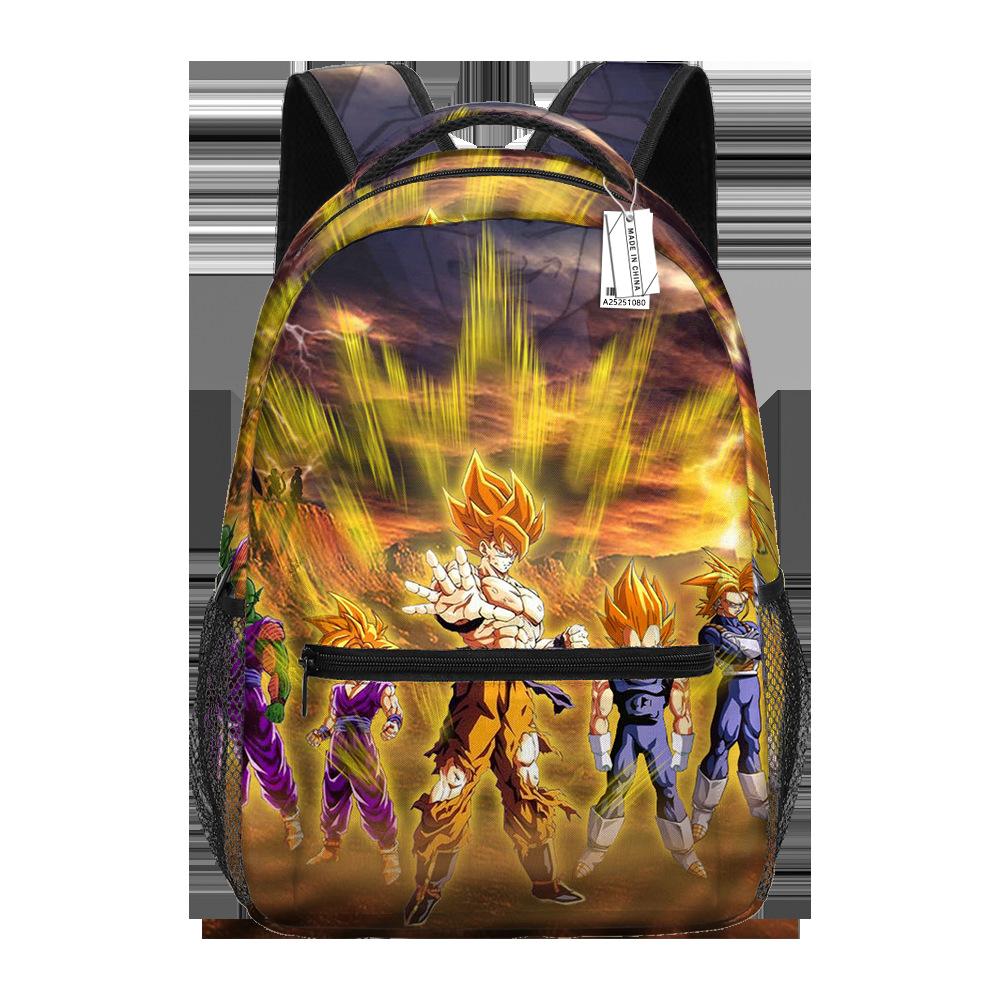 Dragon Ball Dragon Ball Школьный рюкзак для учеников Начальной и средней школы Школьная сумка Детский рюкзак Мультяшный анимационный рюкзак