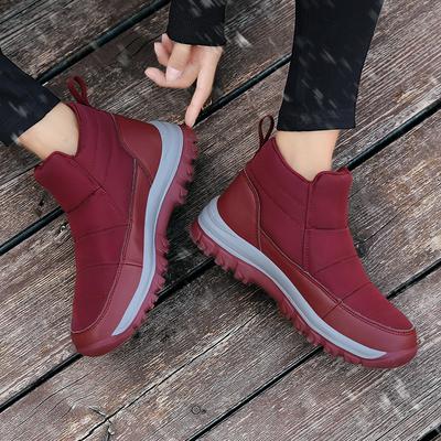 2024 зимняя женская обувь из бархата для отдыха на открытом воздухе, сохраняющая тепло, северо-восточная утолщенная хлопковая обувь европейского и американского стиля, большого размера для среднего и пожилого возраста