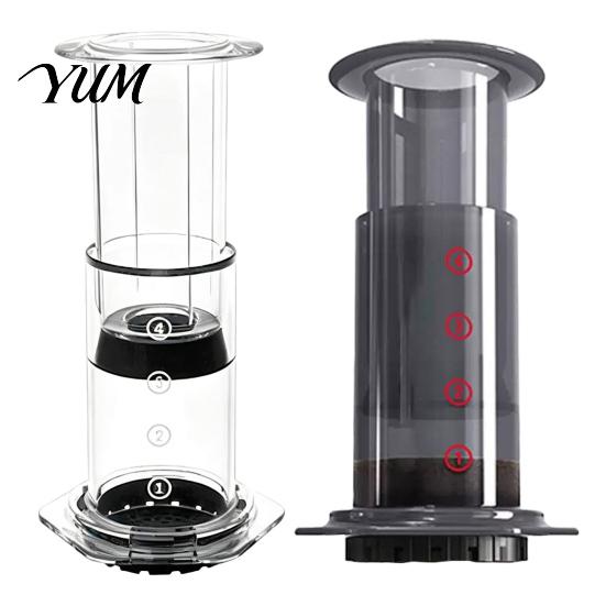 Handheld Coffee Brewer Portable Manual Maker, Pour-Over And Espresso Style Press, Lightweight Extractor Brewing Compression Cup for Office Camping