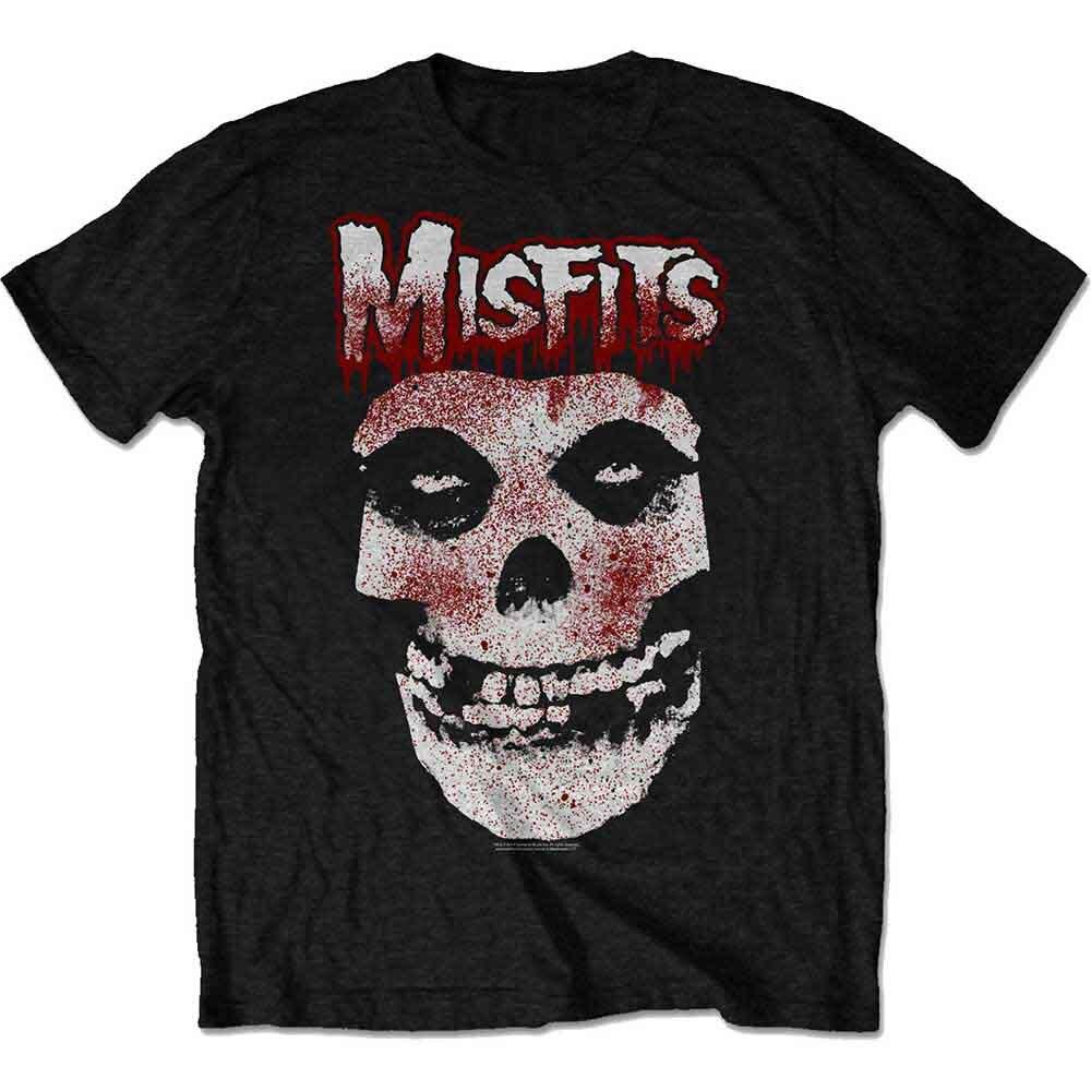 Misfits Blood Drip Skull T-Shirt Black New