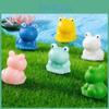 Adorable Matte Blue-eyed Frog Resin Miniature For Creative Terrariums And Fairy Gardens