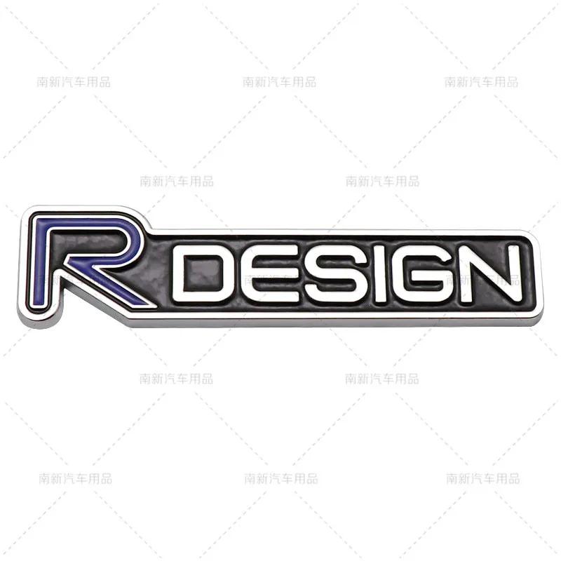 3D Металлическая эмблема R Design Наклейка на решетку радиатора автомобиля Наклейка Декорация Для VOLVO XC40 XC60 XC90 V90 S90 S60 V60 V40 C70