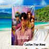 Custom Name Fantasy Hunters K-Pop Microfiber Beach Towel Super Soft & Absorbent for Bath, Beach, Travel  Bath Time Accessory, Fan gifts