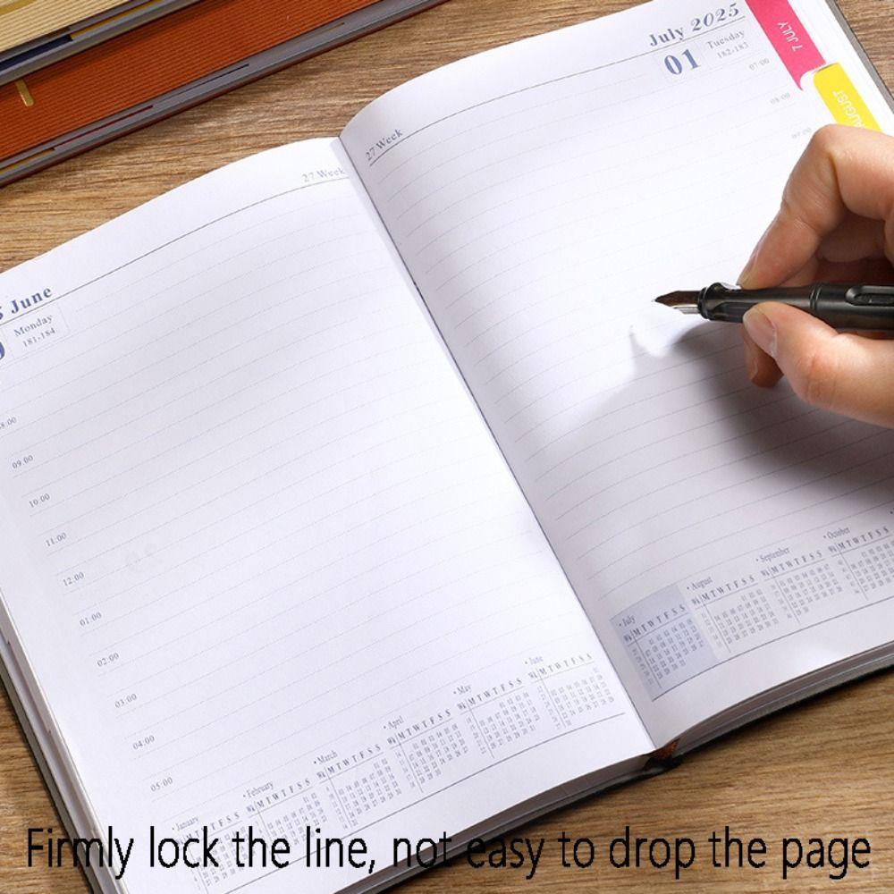 Блокноты-планеры формата А5 на 2025 год, 365 дней, ежедневник на английском языке, блокноты для записей и скетчбук, 400 страниц, ежедневник на английском языке на 2025 год.