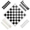 2 in 1 Travel Board Games Set Portable Chess and Checkers Set for Kids and Adults
