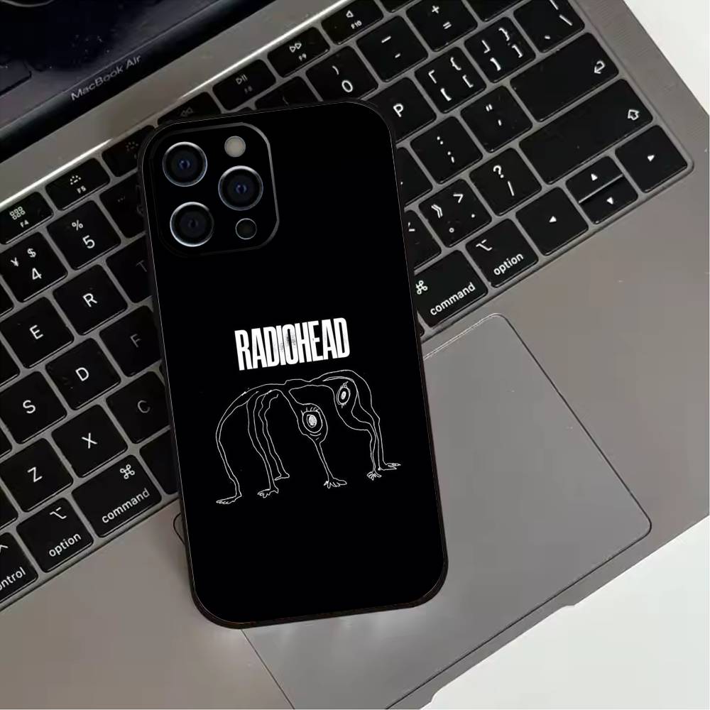 Classic R-Radiohead Rap Band Phone Case For iPhone 17,16,15,14,13,12,11 Plus,Pro Max,XS,Soft Silicone Black Cover