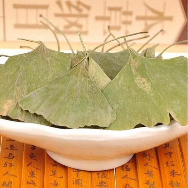 500 г натурального сушеного чая из листьев гинкго билоба, чистого омолаживающего зеленого травяного чая для здоровья