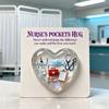 Personalised Transparent Heart Heartwarming Customizable Hug Card Acrylic Materials for Nurses Appreciation