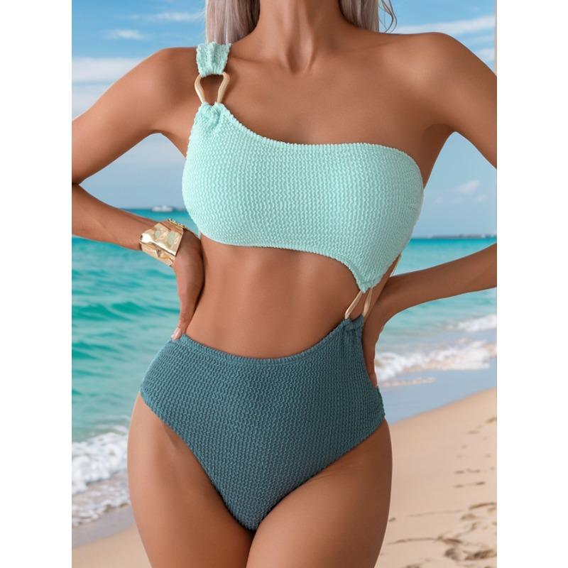 Женский новый цветной вырез сексуальный бикини цельный купальник