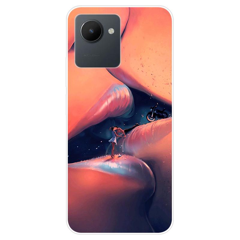 Для Realme C30S C 30S RealmeC30S чехол Мягкая силиконовая задняя крышка Чехол для телефона с рисунком из мультфильма Разнообразие