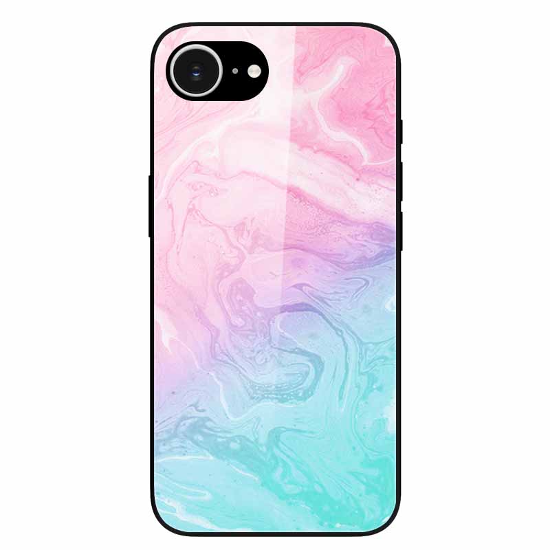 Tempered Glass Phone Cases For iPhone 16e 2025 Case Silicon Bumper Hard PC Back Cover Shell for iPhone SE (2025) / for iPhone16e