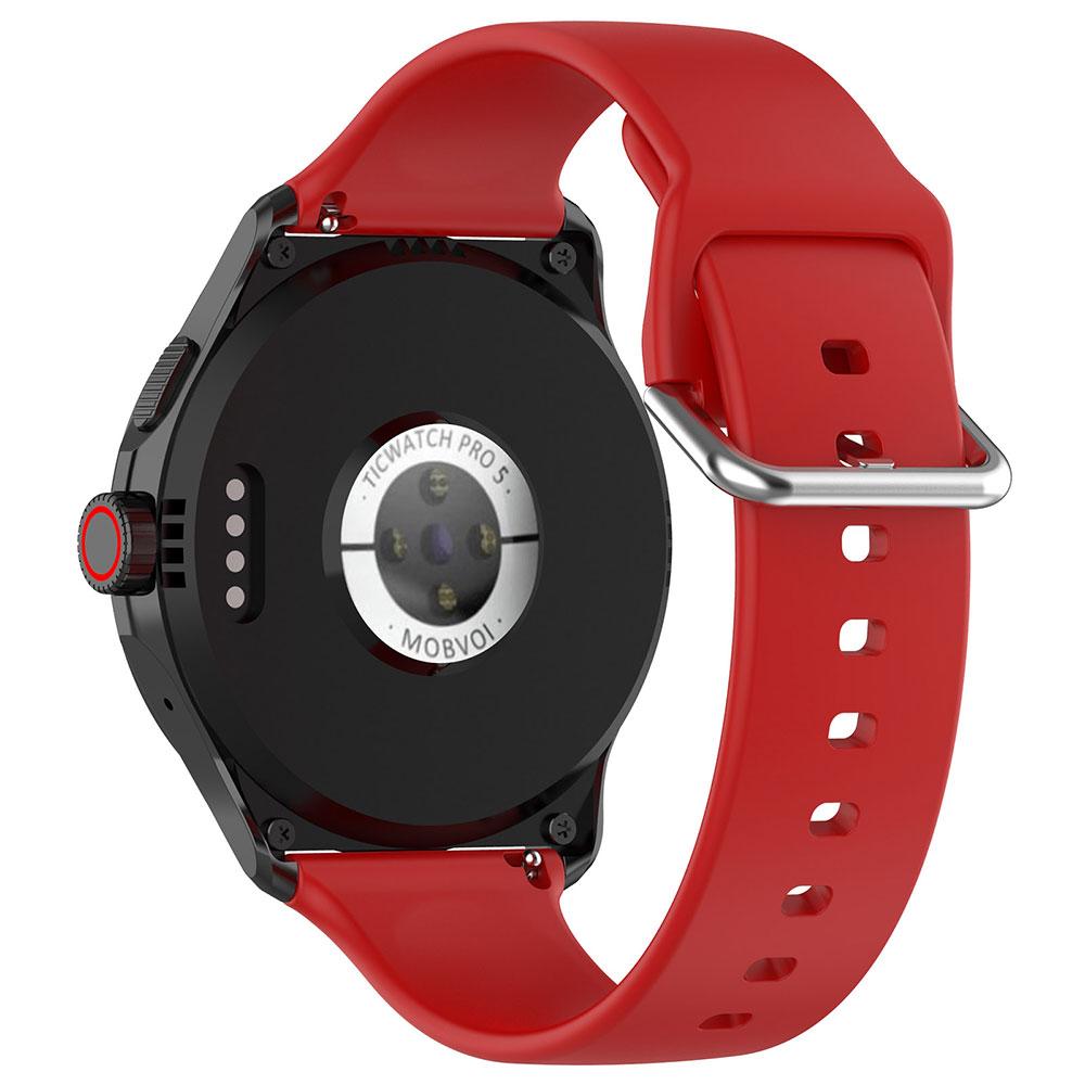 24mm Silicone Sport Watchband For TicWatch Pro 5 Wristband Replacement Strap For TicWatch Pro 5 Smart Watchband Bracelet Correa