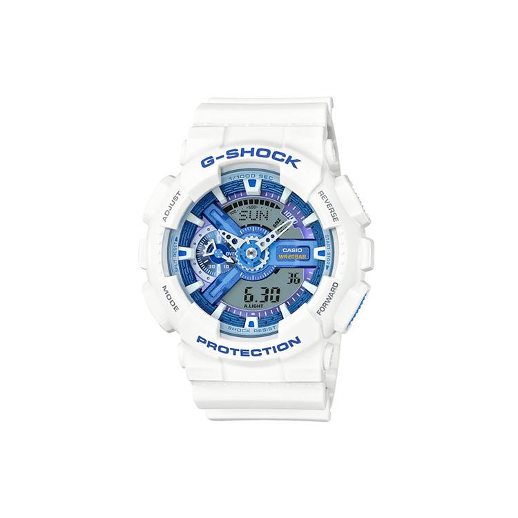 CASIO Women's Liquid Crystal/Analog Dual Display Series Blue Watch GA-110WB-7A GA-110WB-7A