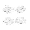 10-50pcs 6-30mm Stainless Steel Round Pendant Blank Charms Pendants For DIY Jewelry Making Accessories