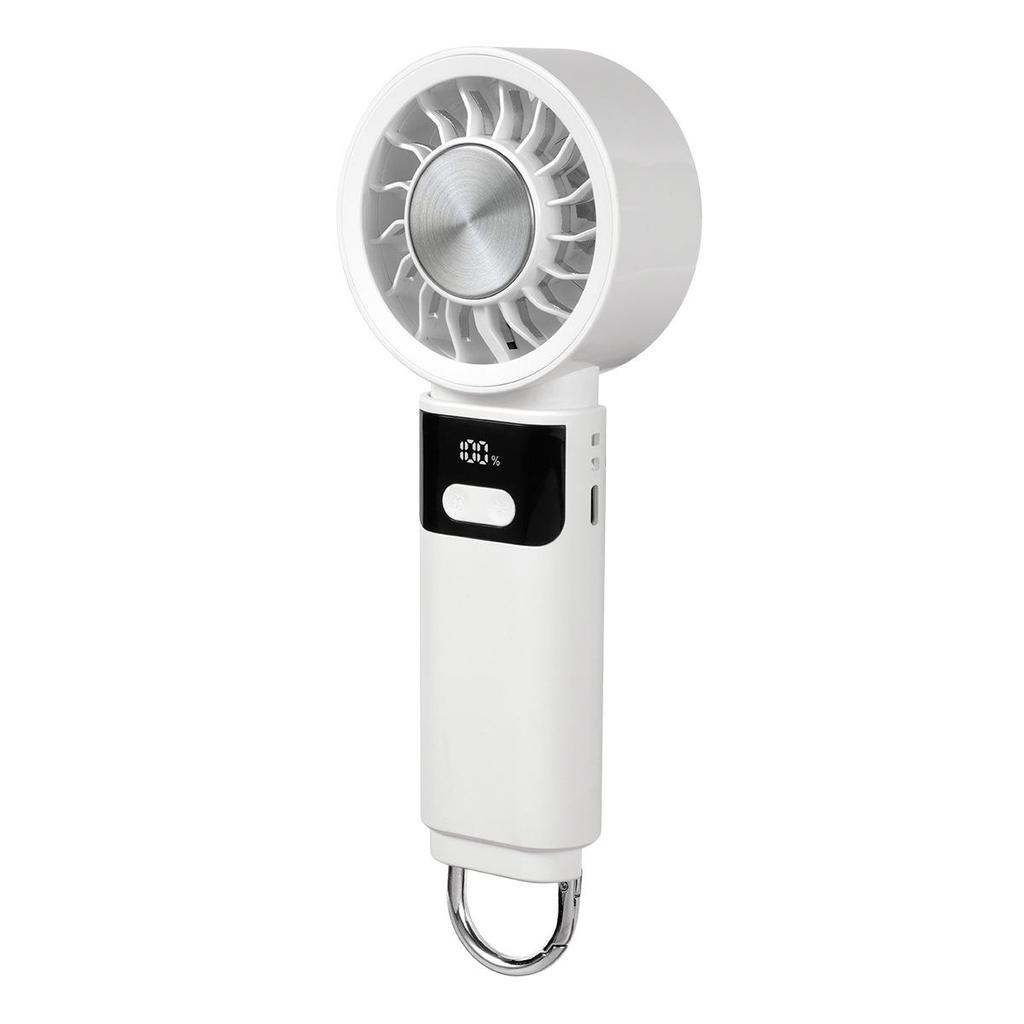 2026 Portable Handheld Fan: 100 Speeds, USB Charging, Foldable Carabiner Design