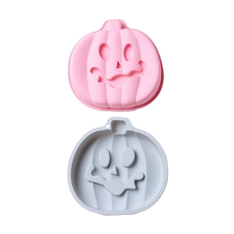 Силиконовая форма для муссового торта на Хэллоуин «Тыква» 8 дюймов, противень для выпечки, французский десерт, инструмент для выпечки мусса, силиконовая форма для выпечки