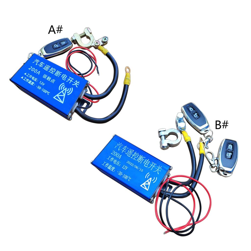 Remote Battery Disconnect Switch for Car Auto Truck, 12V 200A Battery Kill Switch,Remote Control Kill Switch
