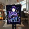 1PC Demon Slayer Kimetsu No Yaiba Patterned Flannel Blanket Suitable For All Seasons For Home Decor Warmth And Comfort Gifts Holiday Present