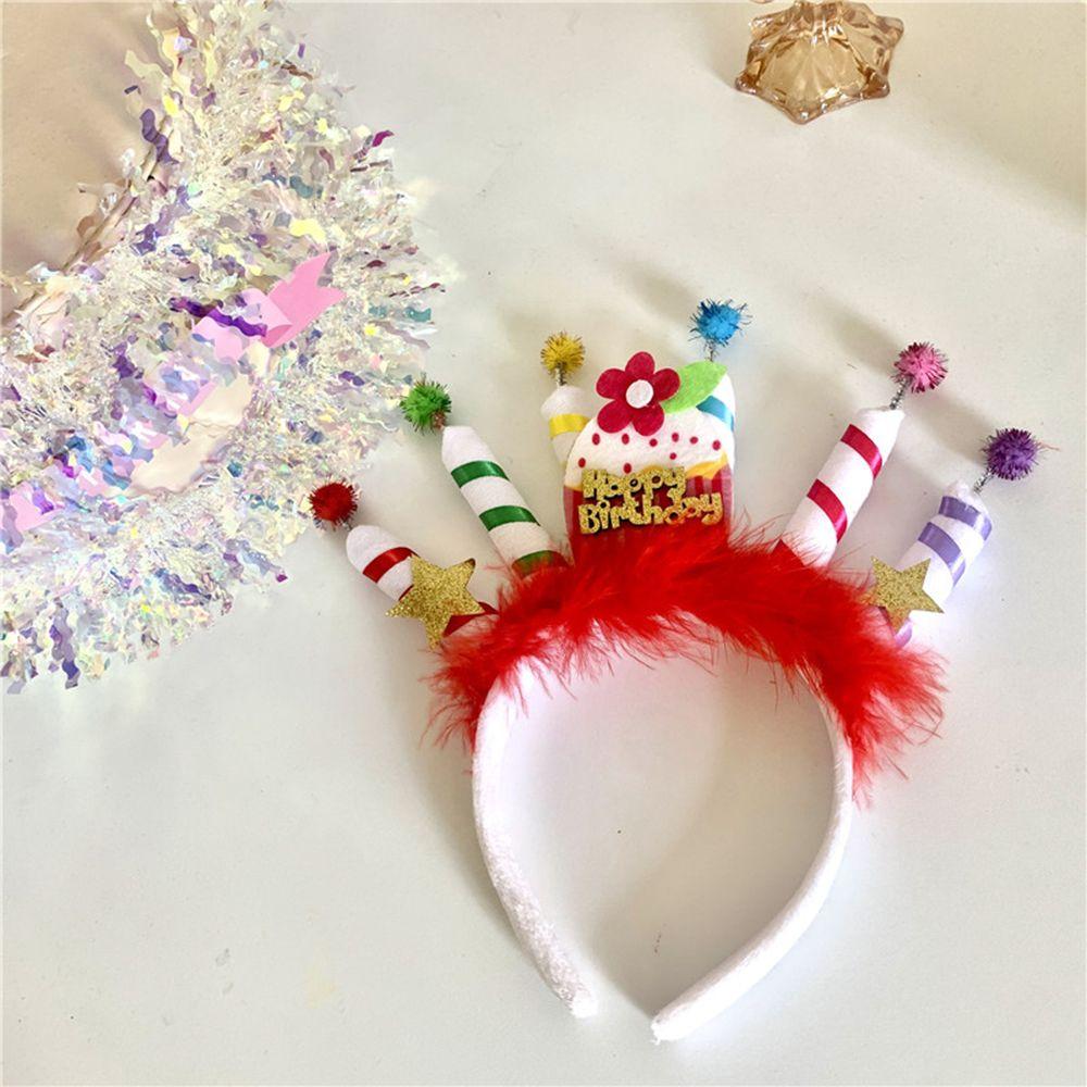 Headdress Happy Birthday Korean Style Headband Women Hair Hoop Birthday Hairband Hair Accessories