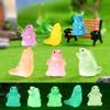Micro Landscape Cartoon Cute Glow-in-the-dark Godzilla Animal Ornament Diy Decorative Accessories Desktop Car Ornament