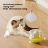 Pet Tumbler Feather Teaser Cat Stick Cat Turntable Catnip Removable Cat Toy