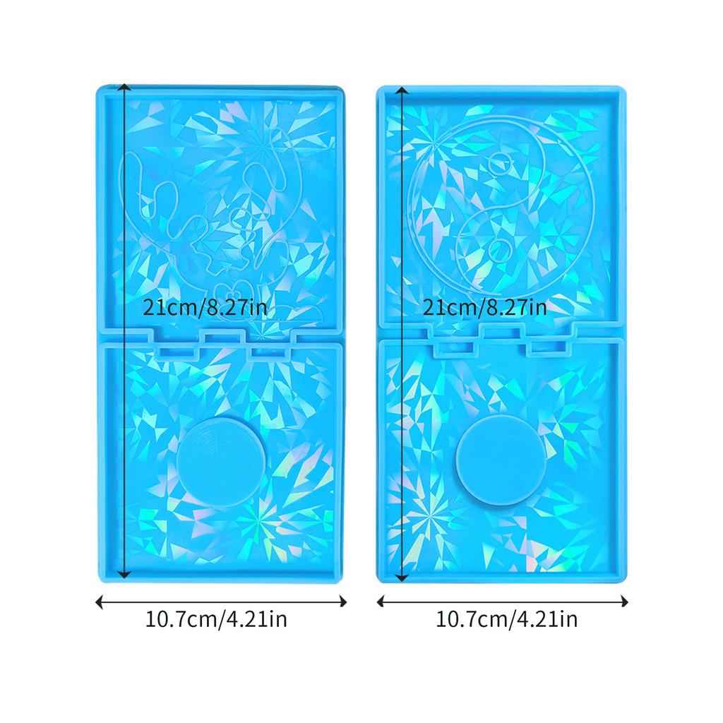 Голографический подсвечник из смолы Силиконовая форма Тай Чи Форма лося Подходит для эпоксидного подсвечника Семейный декор стола