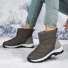 Модный бренд Модная зимняя обувь Женские теплые снежные ботильоны Слипоны на платформе Мягкая обувь Женская уличная Противоскользящие ботинки с толстым плюшем