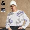 Мужской трикотажный свитер с принтом коллаборации NBA от JACK&JONES