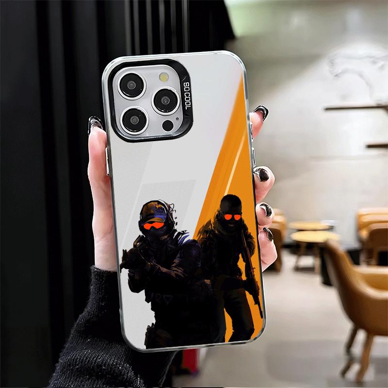 Counter Strike Cs Go Soft Phone Case for iPhone 15 16 17 Pro Max 17Air 16E 14 Plus 13 12 Mini Shockproof Cover Back Shell