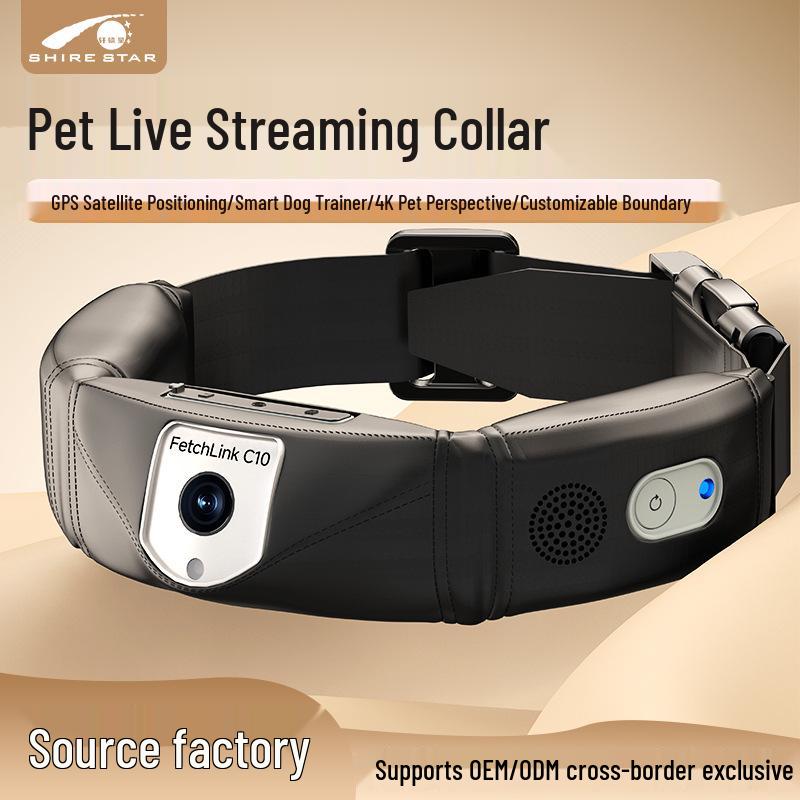 C10 Smart Pet Collar: Multifunctional Camera, Health Monitor, Dog Trainer & Locator