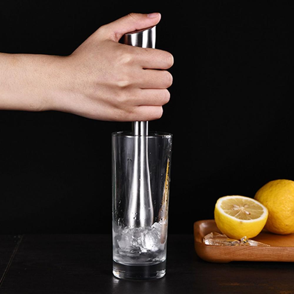 Bar Stainless Steel Masher Old Fashioned Mojito Muddler Cocktail Mixer Ice Crusher Stirrer Tool