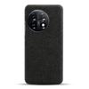 Для OnePlus 11 5G Нескользящий Тонкий Чехол для Мобильного Телефона Однотонный Жесткий ПК+Ткань Ударопрочный Чехол для Телефона