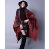 Осенне-зимний женский шарф и шаль из искусственного кашемира с разрезом, утолщенная и удлиненная теплая накидка