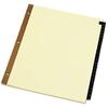 1InTheOffice Alphabet Dividers for 3 Ring Binder, A-Z Leather Dividers, 25-Tab, Black