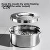 Slow Drinking Bowl for Dogs 1.2/3.2L Stainless Steel Dog Water Bowl, No-Spill Easy Clean Pet Dispenser Anti-Splash Non-Slip Small Medium Large