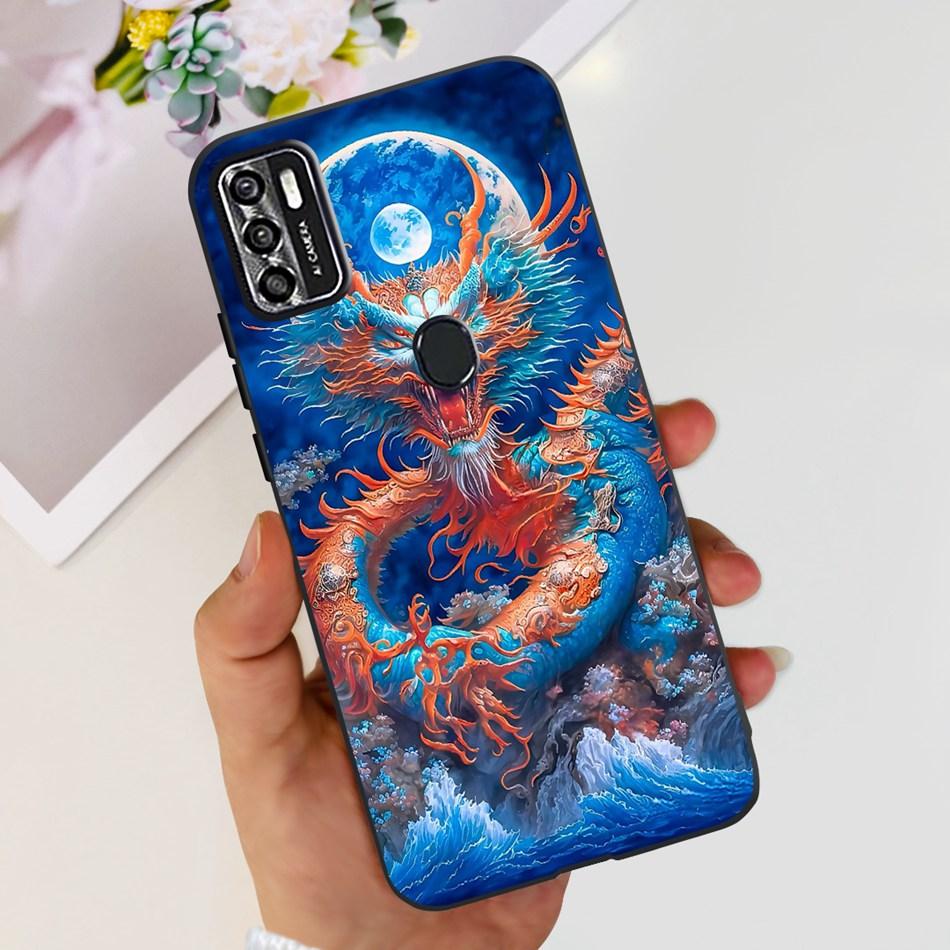 Для ZTE Blade A7s 2020 Чехол Zte A7020 Blade A7s 2020 Модный Крутой Рисунок Черный Силиконовый Мягкий Чехлы для Телефона