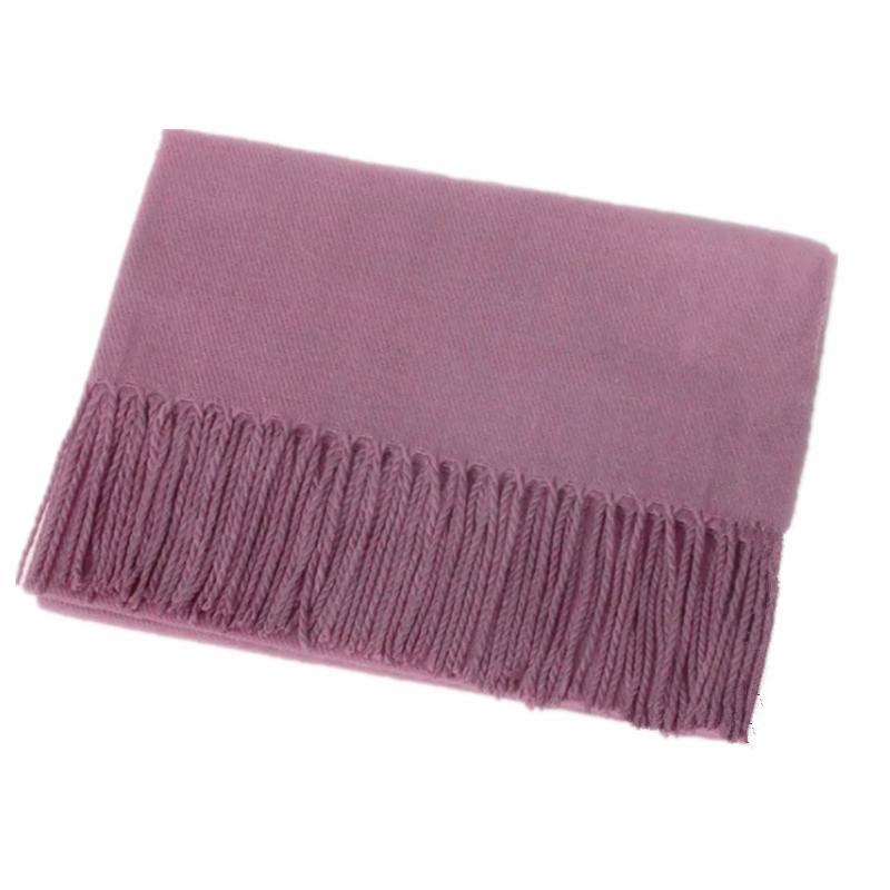 Camel Solid Color Scarf Autumn and Winter Warm Thickened Imitation Cashmere Shawl Dual-use Tassel Men's and Women's Couple Scarf Winter